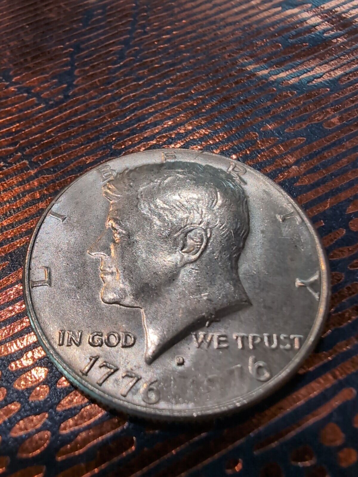 1976 D JFK Error Coin with Missing Date