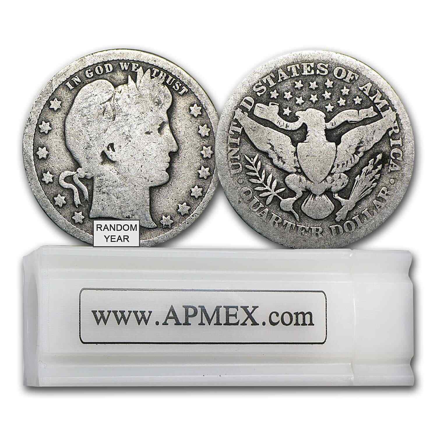90% Silver Barber Quarters 40-Coin Roll