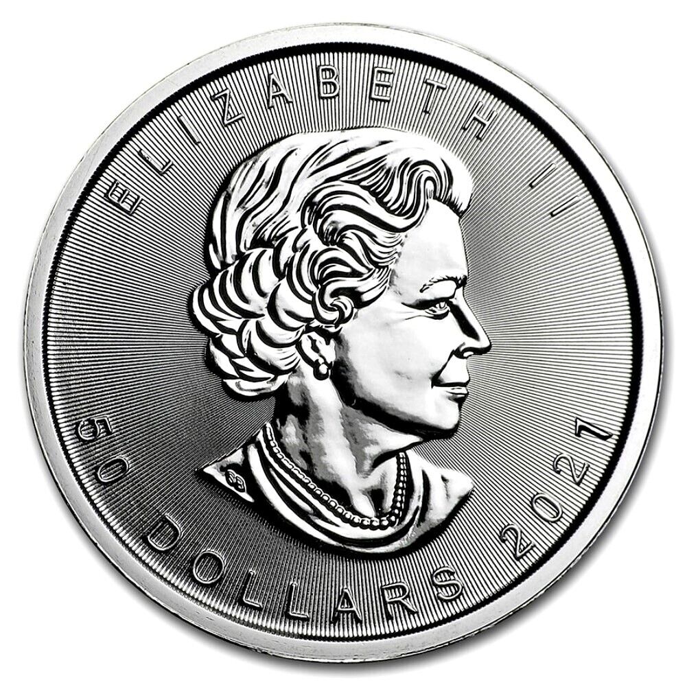 2021 Platinum 1 oz Canadian Maple Leaf $50