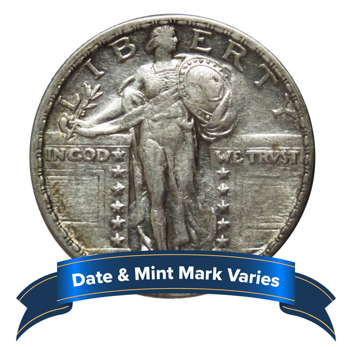 40 Full Date 90% Standing Liberty Quarter Roll