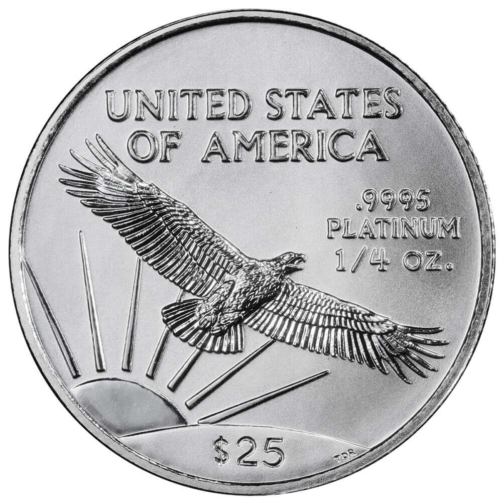 2000 $25 American Platinum Eagle 1/4 oz BU