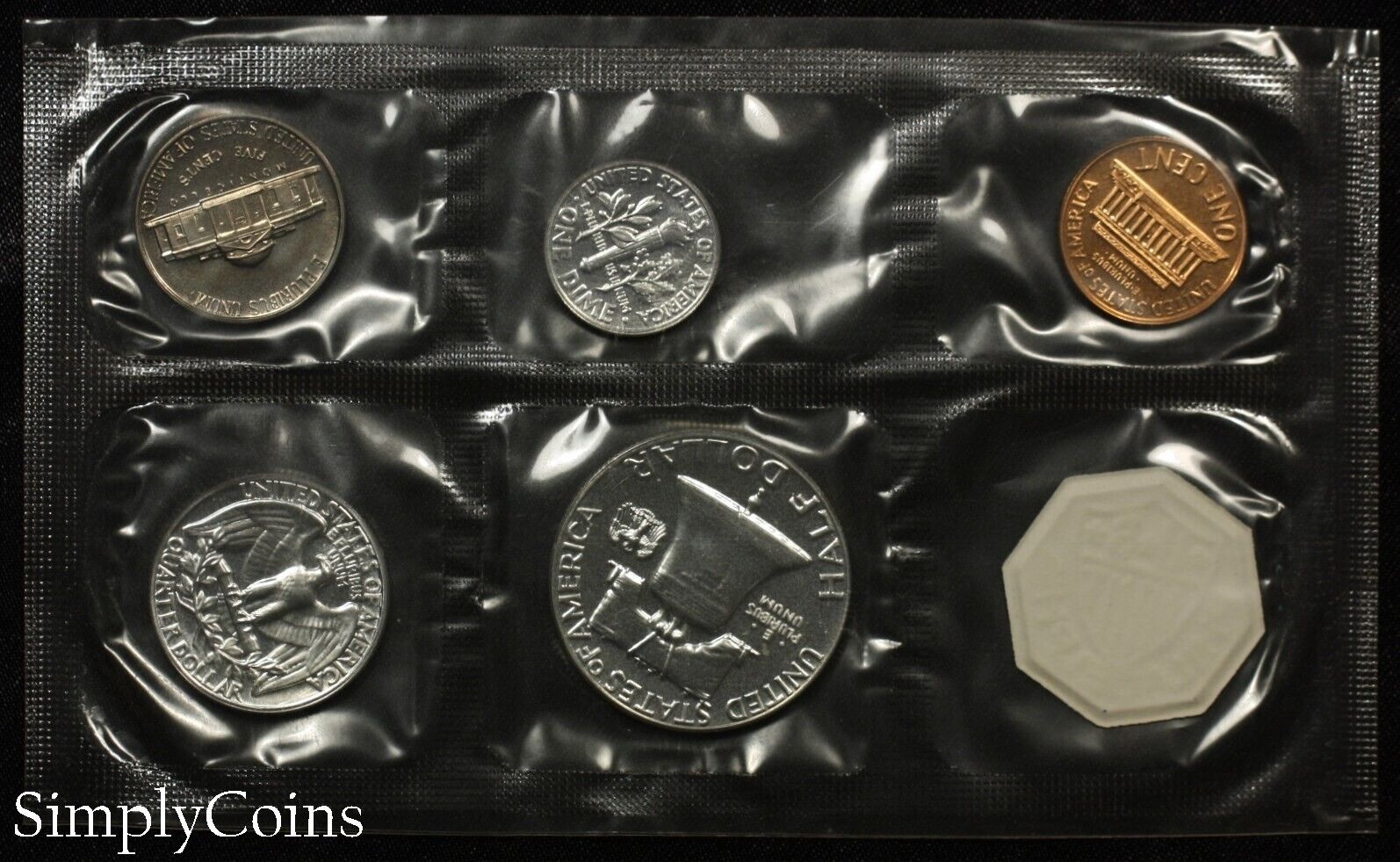 1961 US Mint 90% Silver Proof Coin Set