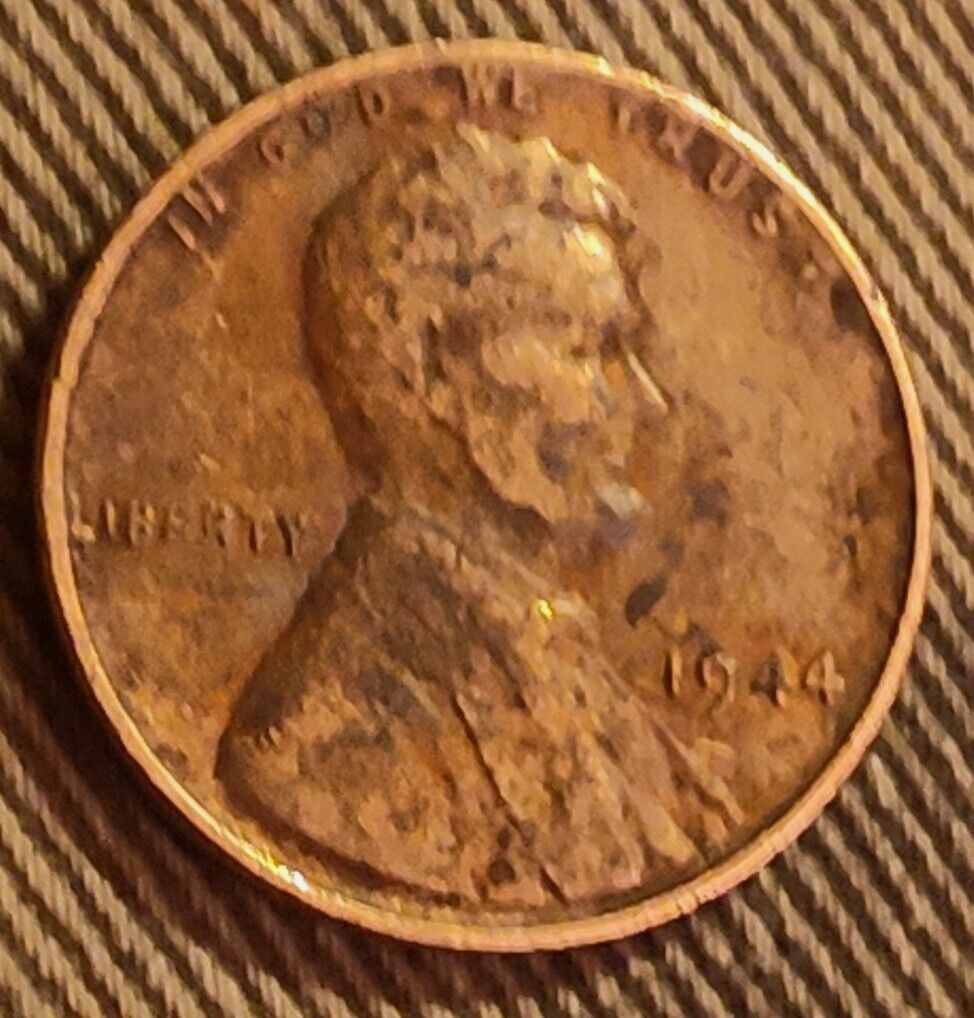 1944 Rare Wheat Penny Cent Coin Error (No Mint Mark)