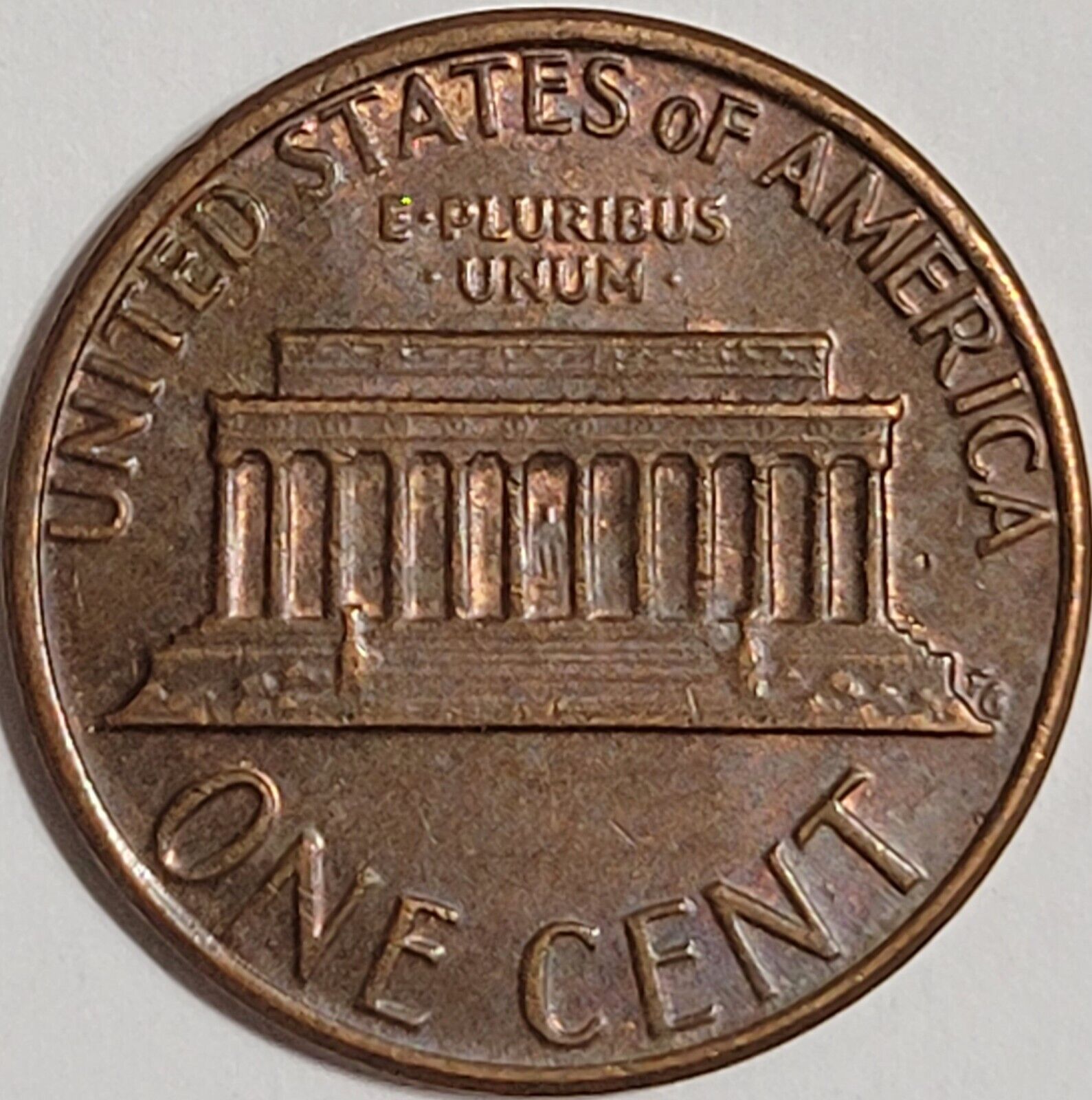 1981 Lincoln Memorial Penny with DDOR RD Error