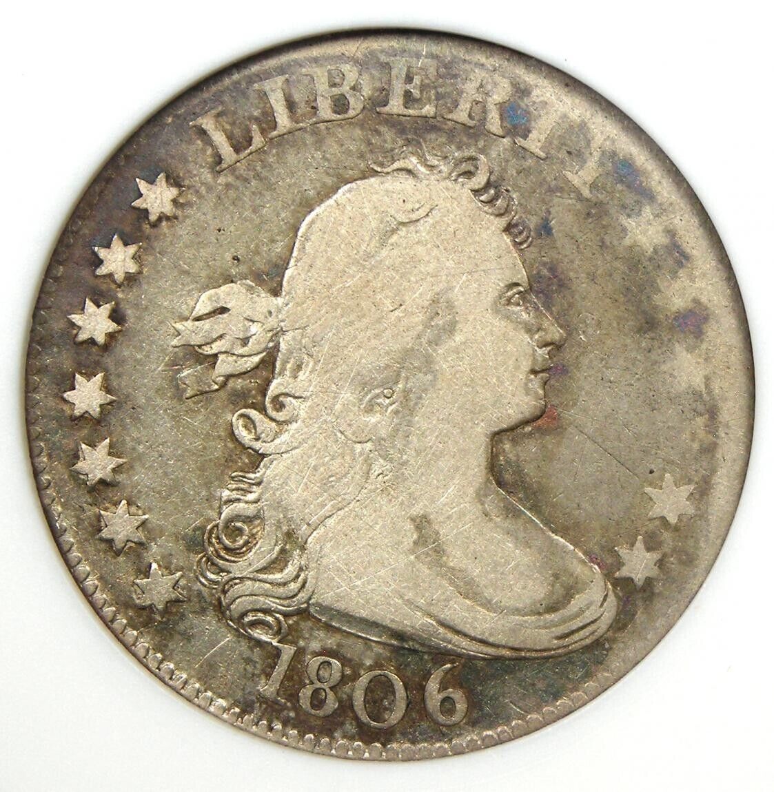 1806 Rare Date Draped Bust Quarter - ANACS Certified