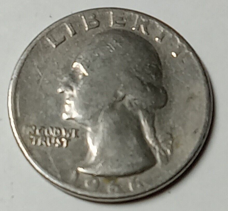 1966 US quarter with multiple double errors coins