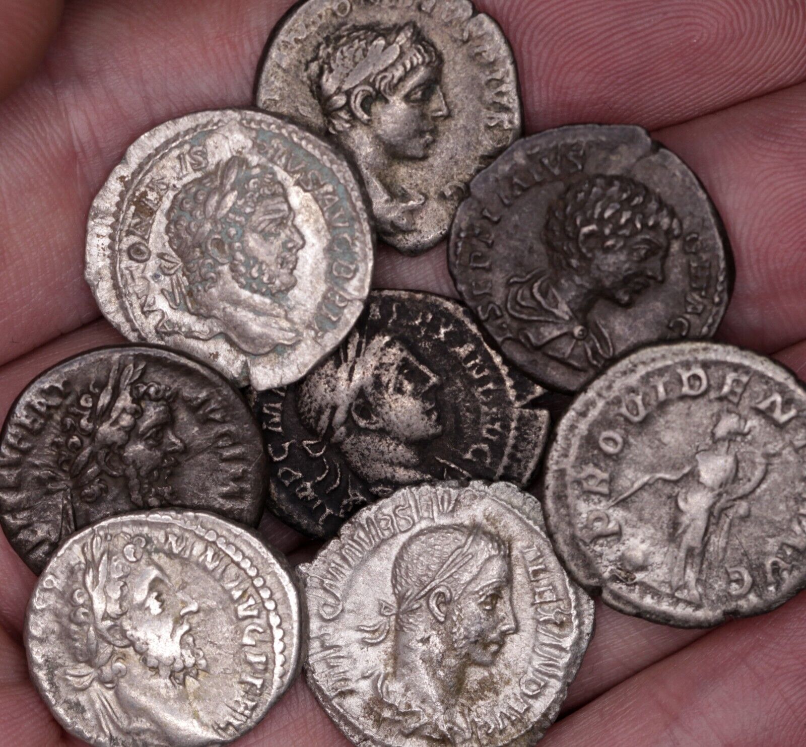 Ancient Roman Silver Denarius Coin, 1700+ Years Old