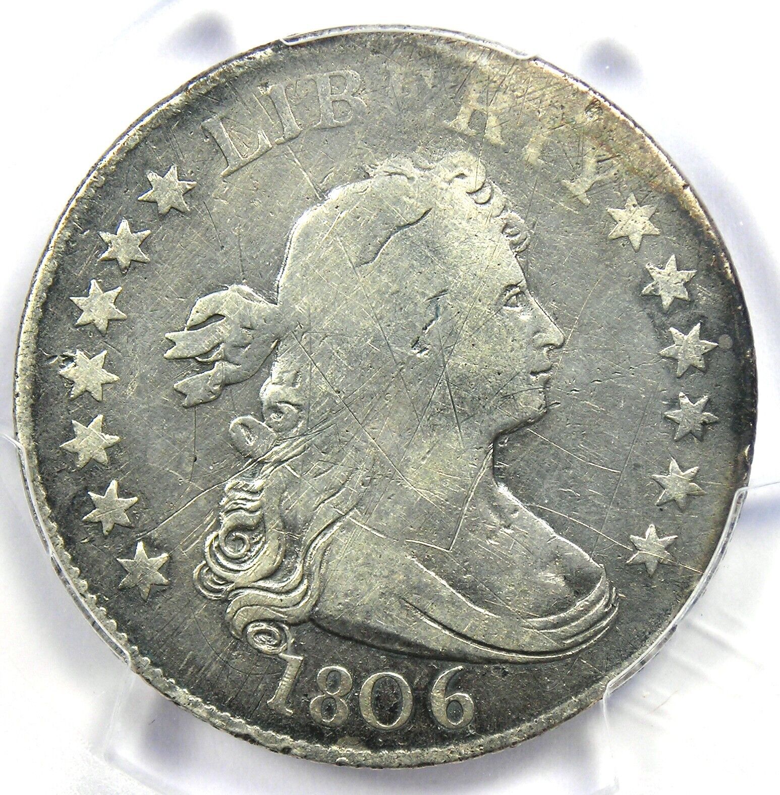 1806 Draped Bust Quarter - PCGS Certified - Rare