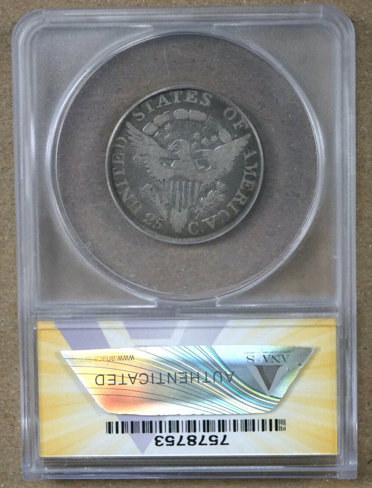 1806 Draped Bust Quarter ANACS VG8 - Rare Coin