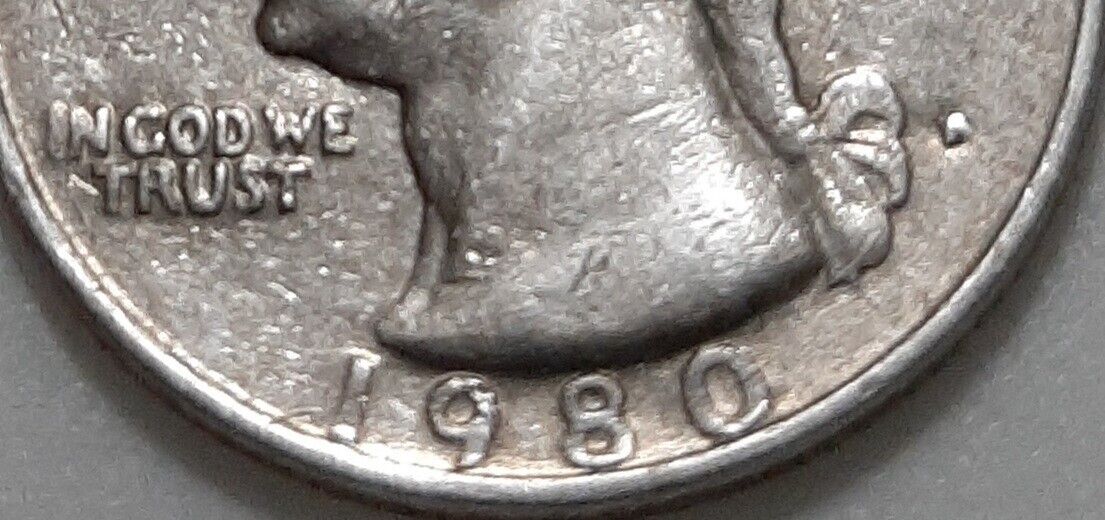 1980 George Washington Quarter Dollar Error Collectible