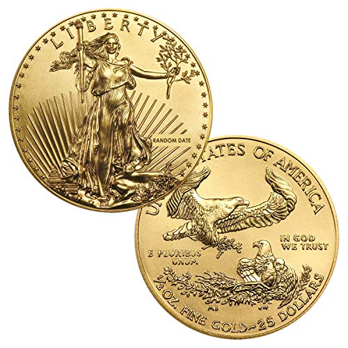 1/2 oz Gold American Eagle $25 Brilliant Uncirculated