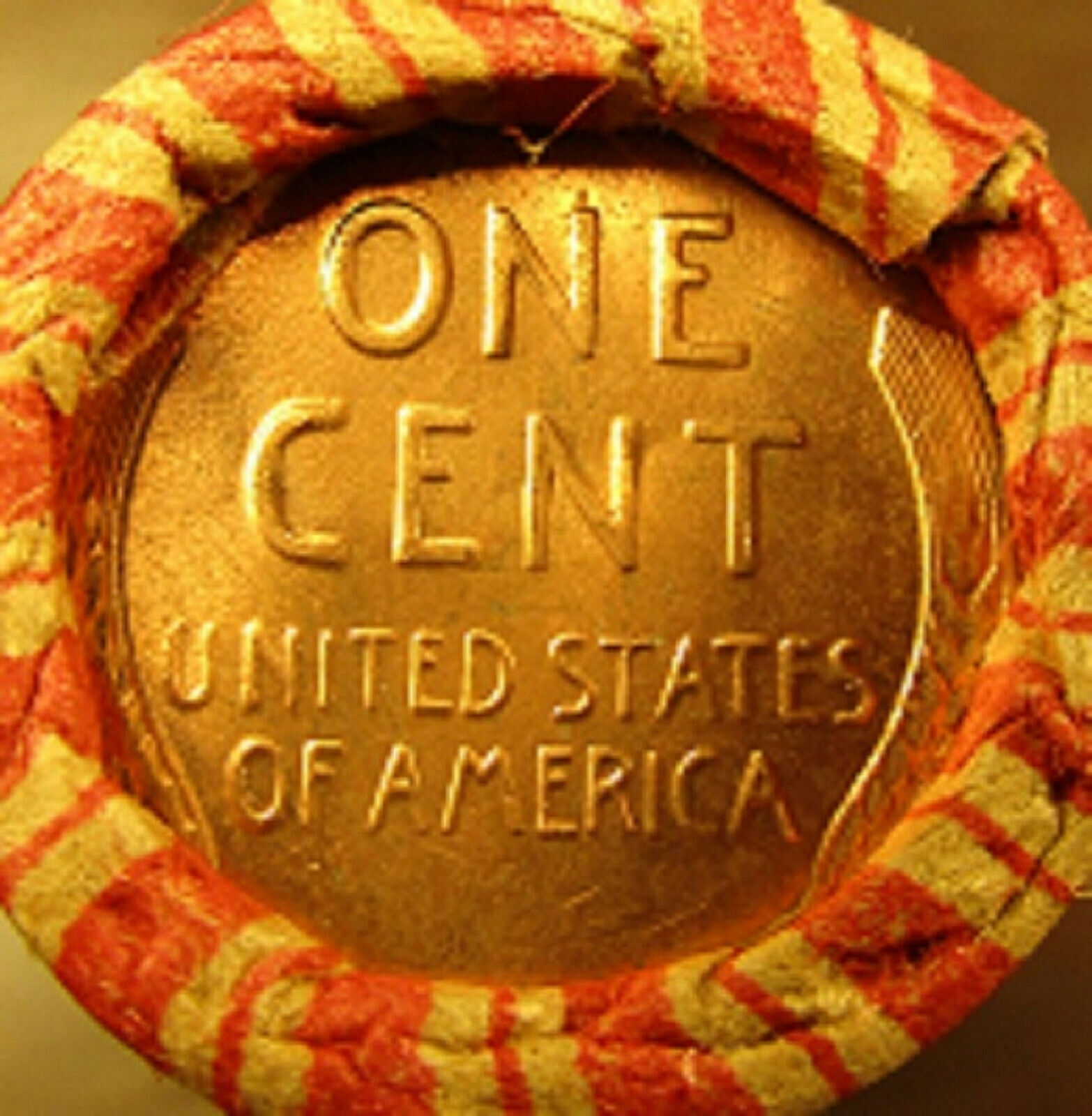 1909 VDB Capped Wheat Penny Roll with Uncirculated Ends