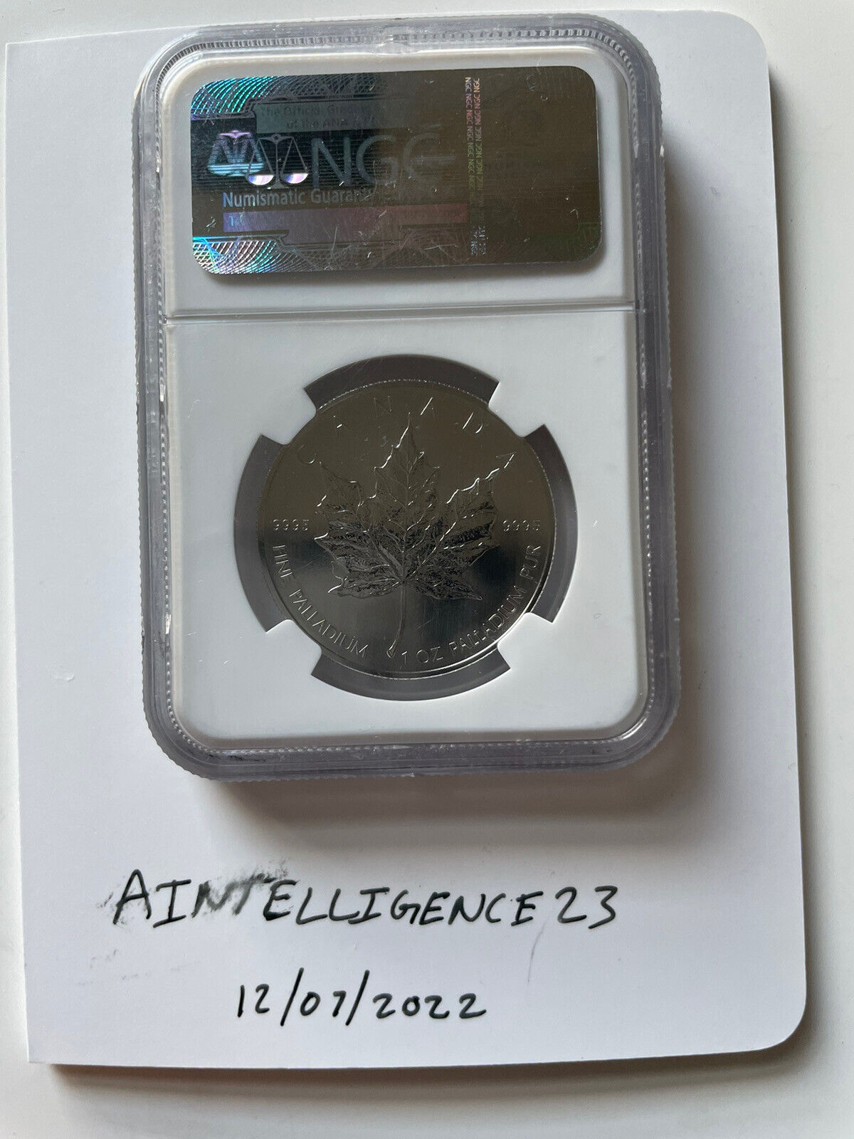 2009 1 Oz Canadian Maple Palladium - MS-69