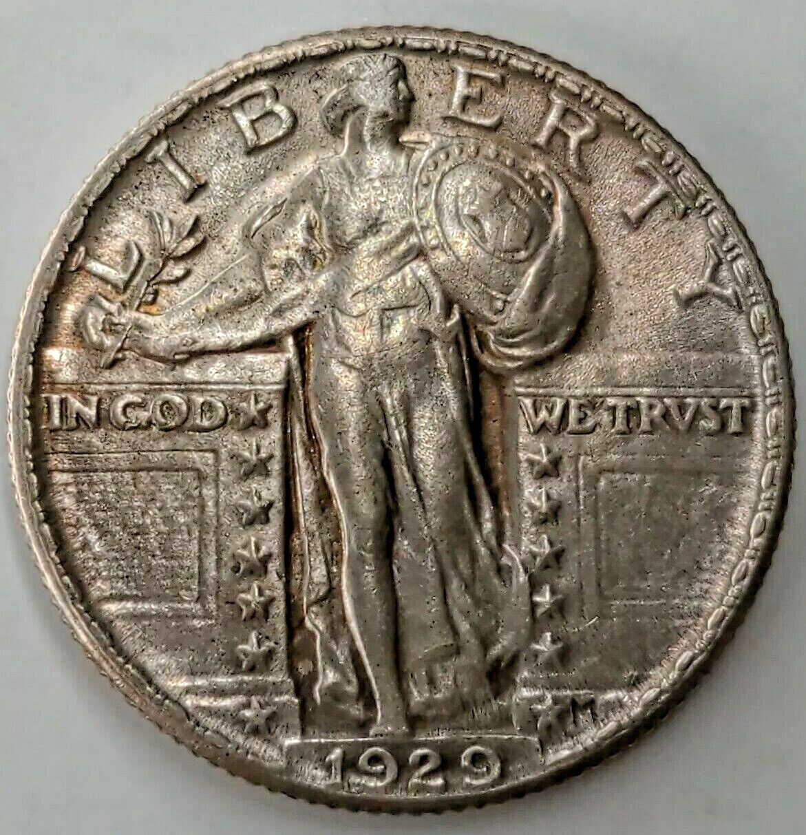 1929 Standing Liberty Quarter BU+++ Shiny Silver Collectible