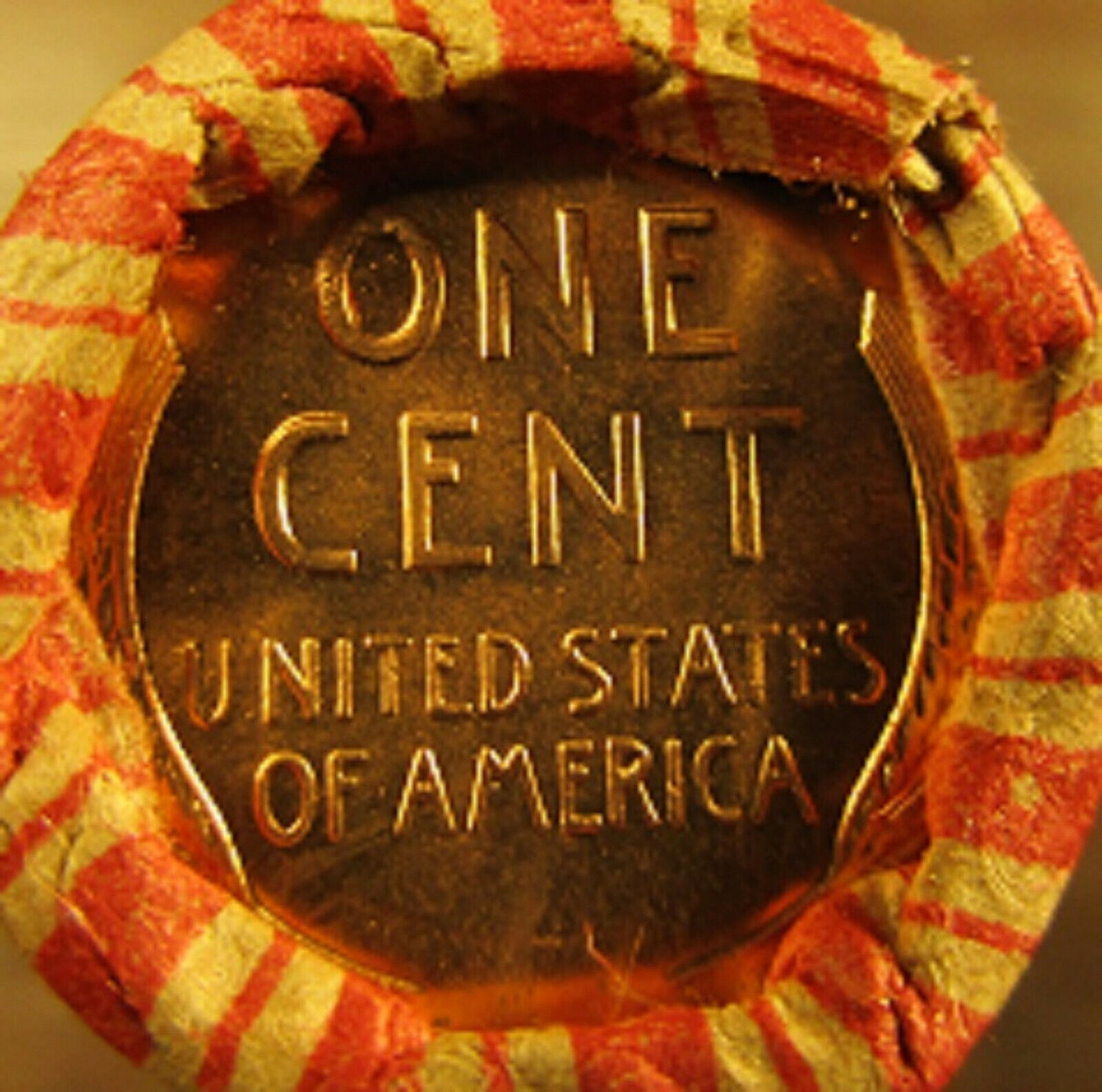 1909 VDB Capped Wheat Penny Roll with Uncirculated Ends