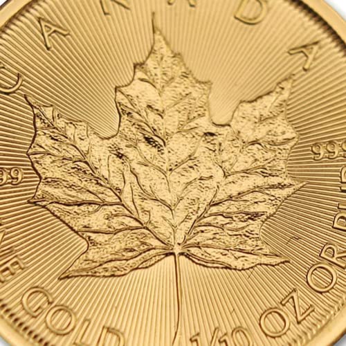 1/10 oz Canadian Gold Maple Leaf Coin BU Authenticity