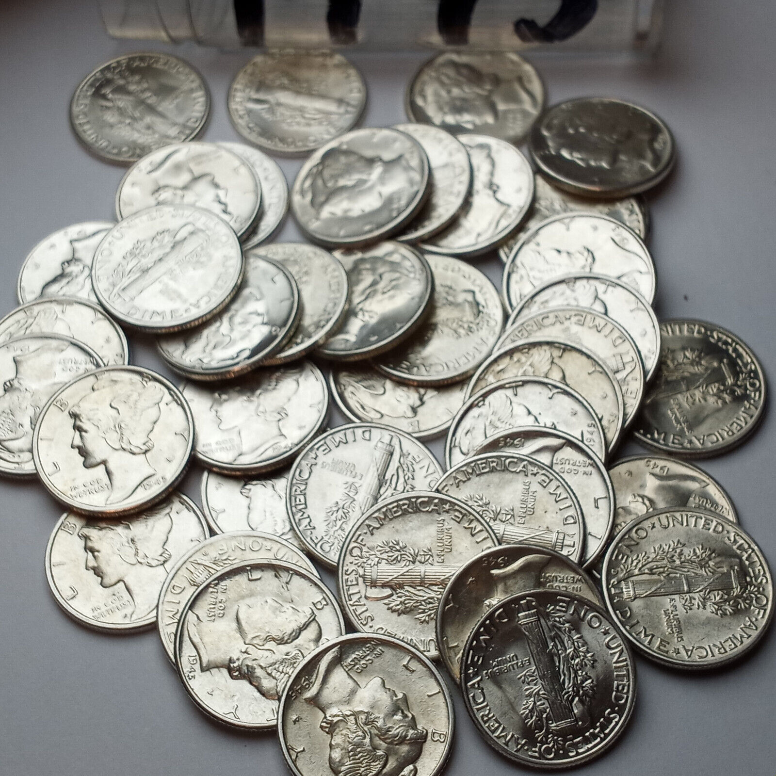 1945-D Mercury Dime 90% Silver Denver Choice BU