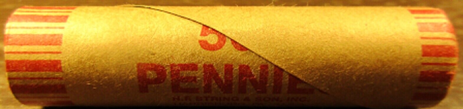 1909 VDB Capped Wheat Penny Roll with Uncirculated Ends