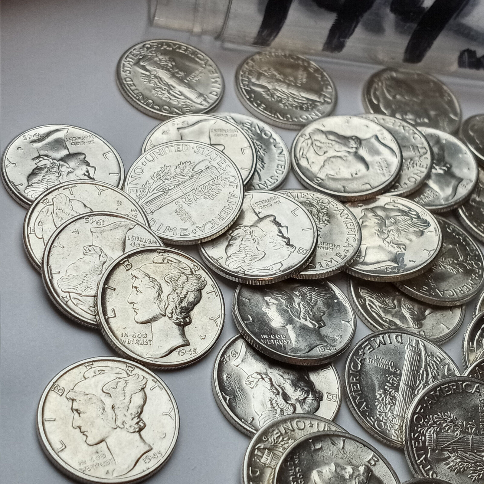 1945-D Mercury Dime 90% Silver Denver Choice BU