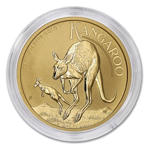 2022 Australian Gold Kangaroo Coin 1/10 oz Capsuled Authenticity