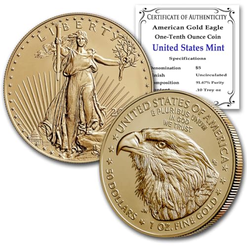 2024 1/10 oz American Gold Eagle Coin Authentic