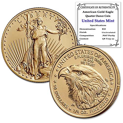 2023 1/4 oz American Eagle Gold Coin Authenticity Certificate