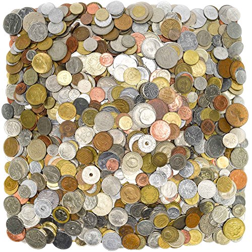 5lb Assorted World Coins Collection Set - No Tokens