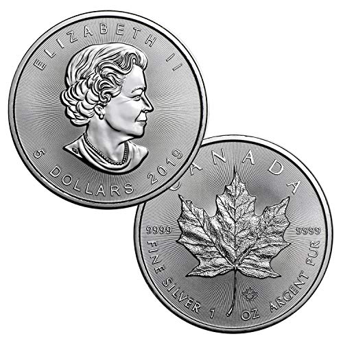 2019 1 oz Canadian Silver Maple Leaf $5
