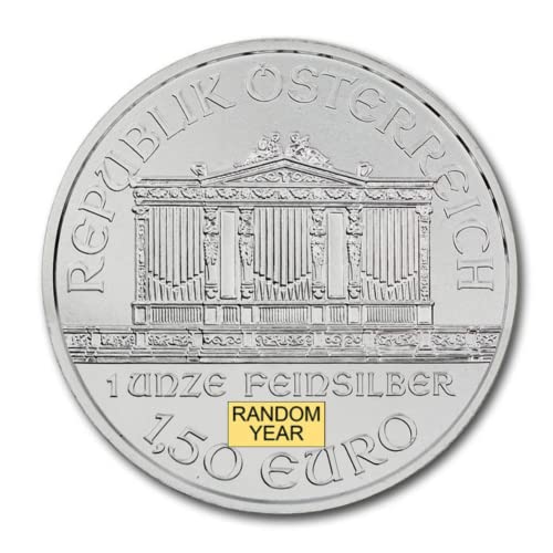 Lot of (5) 1 oz Austrian Silver Philharmonic Coins