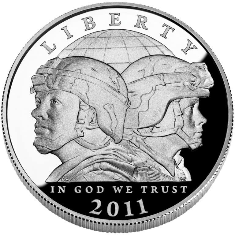 2011 P Silver US Army Dollar Proof commemorative