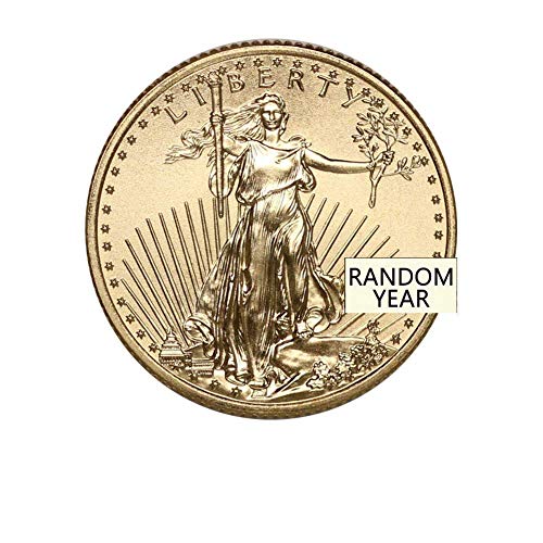 1/4 oz American Gold Eagle Coin (Random Year) BU