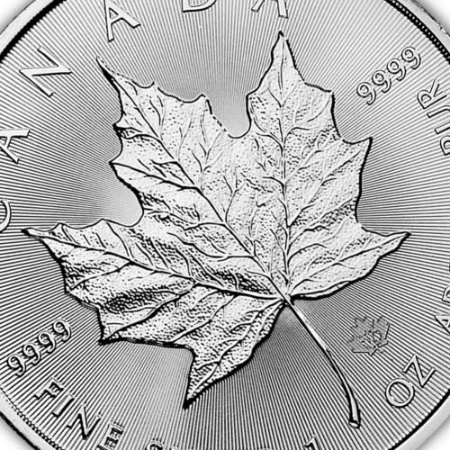 1 oz Canadian Silver Maple Leaf Coin - BU