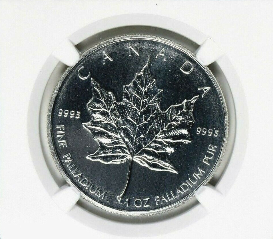 2009 Canada Palladium 1 oz MS70 Maple Leaf