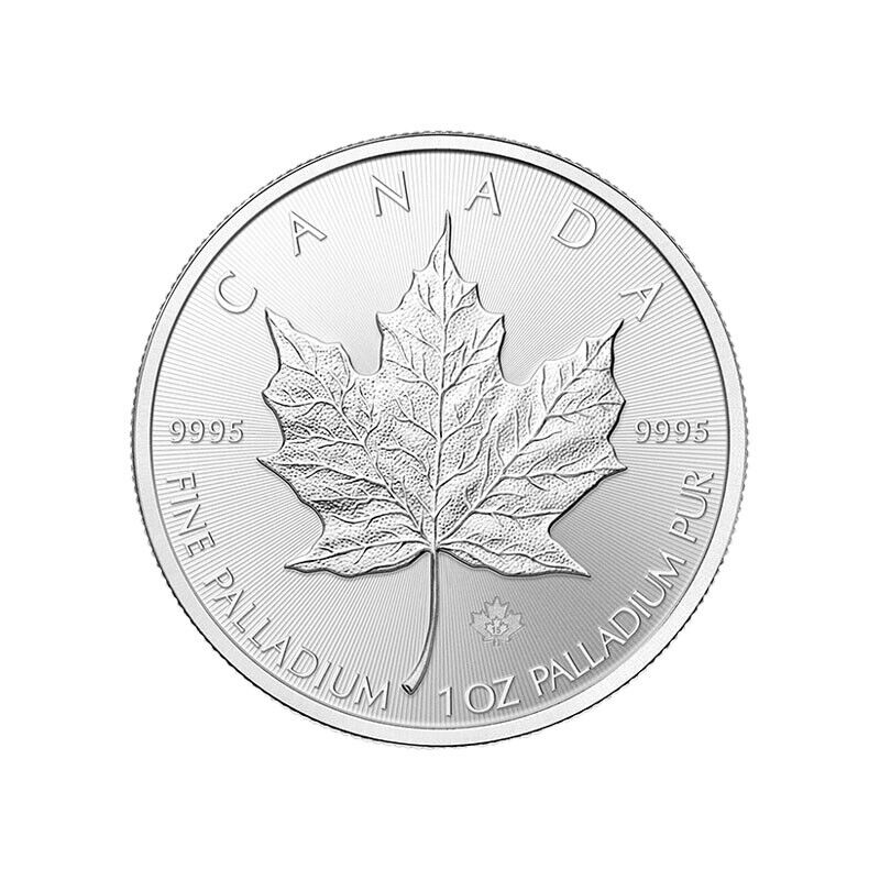 1 oz Palladium Canadian Maple Leaf BU Available