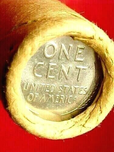 Lincoln Wheat Penny Roll with Steel Reverse Coins