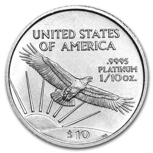 Platinum Eagle 1/10 oz .999 Pure $10 BU