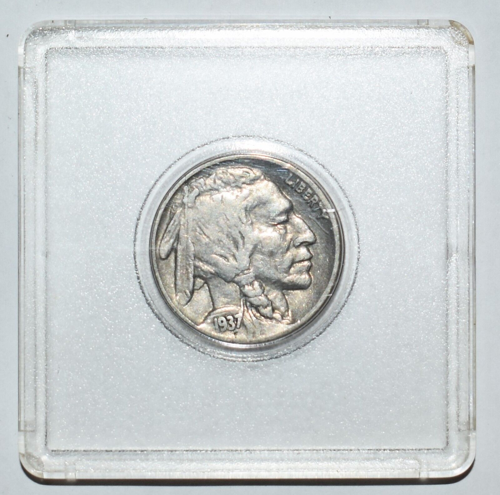 1937 Wounded Buffalo Nickel Coin Error Multi Spears
