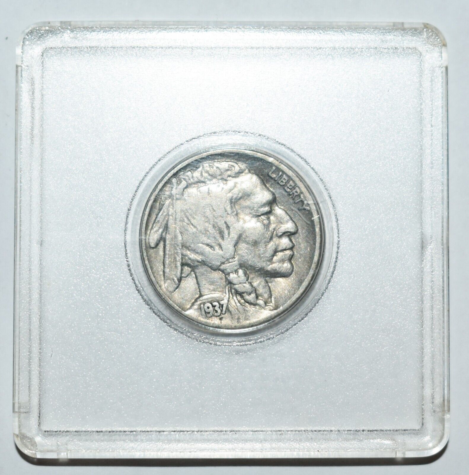 1937 Wounded Buffalo Nickel Coin Error Multi Spears