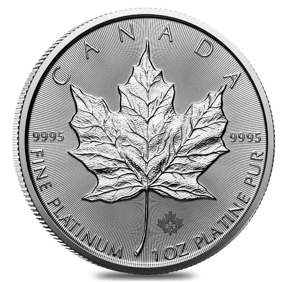 2024 1 oz Platinum Canadian Maple Leaf Coin BU