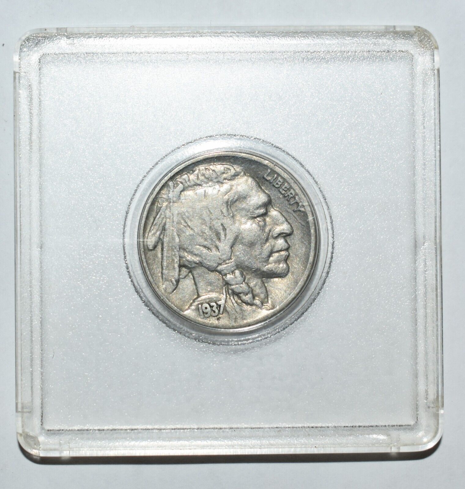 1937 Wounded Buffalo Nickel Coin Error Multi Spears