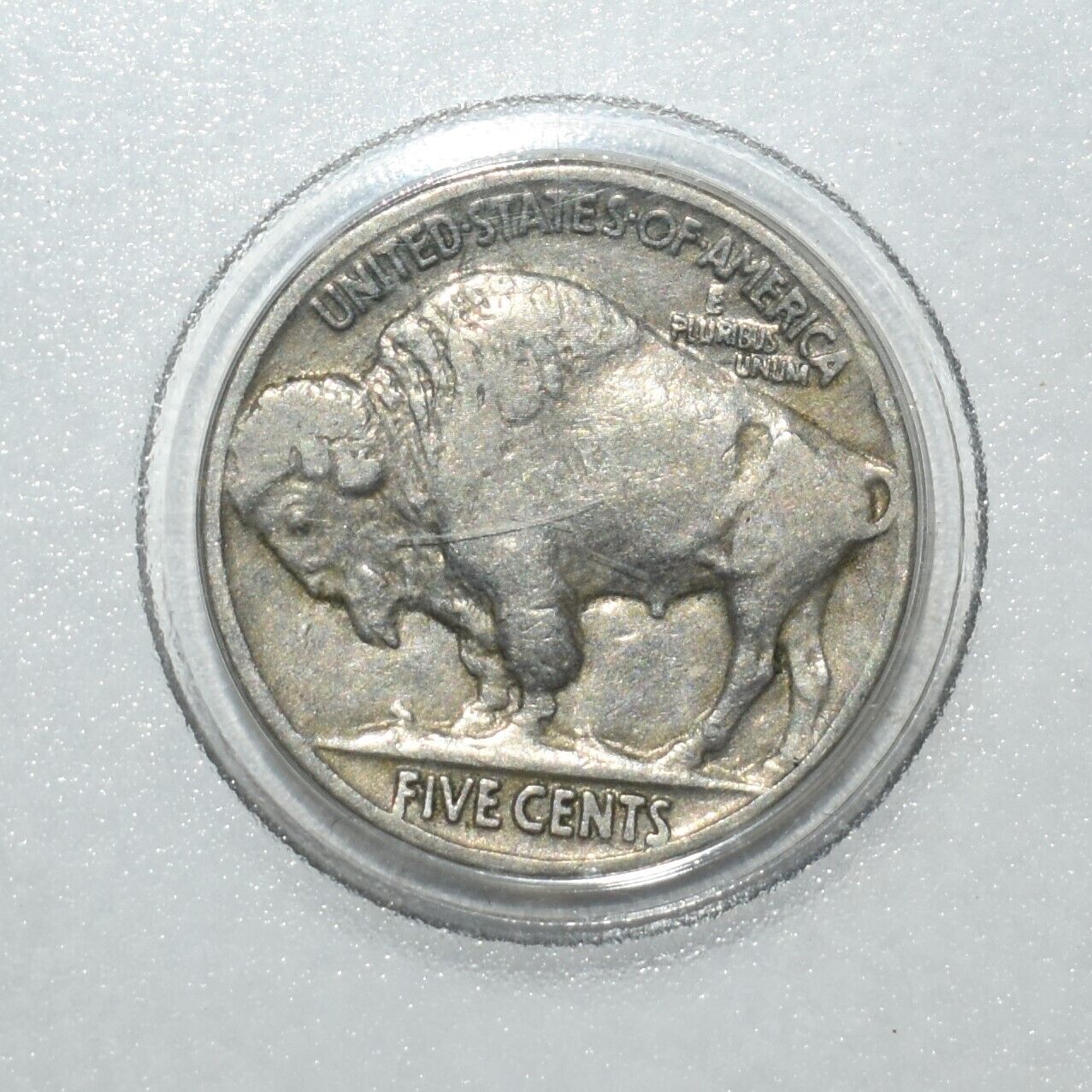 1937 Wounded Buffalo Nickel Coin Error Multi Spears