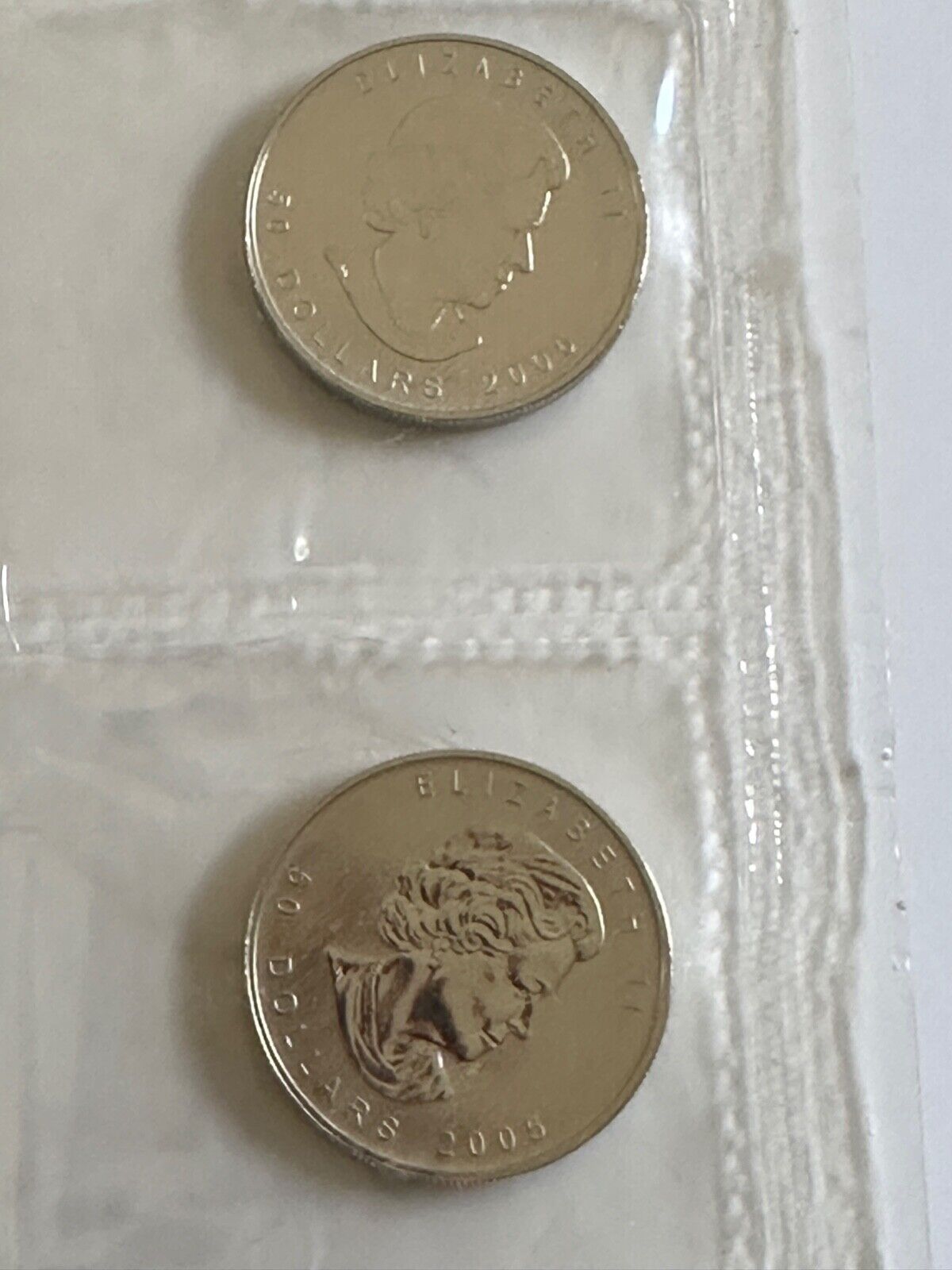 2 2005 Canada 1 oz Palladium Maple Leaf