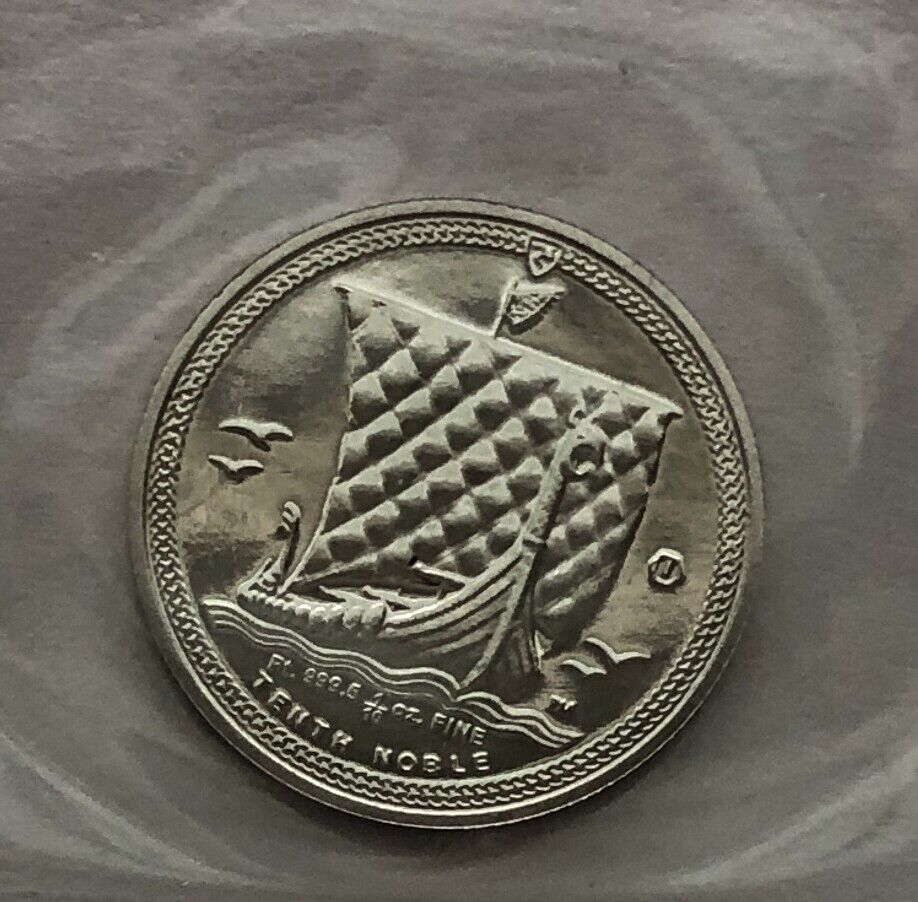 2016 Isle of Man Platinum Noble 1/10 oz - Sealed