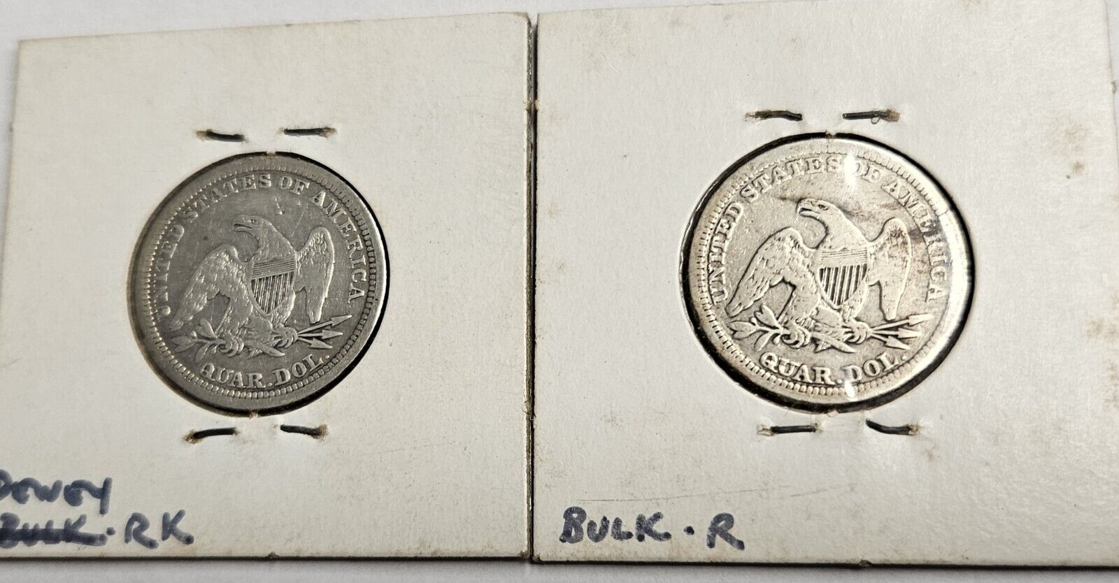1854-P & 1855-P Seated Liberty Quarter Duo Set