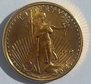 1/10oz Gold American Eagle Coin - Random Year