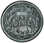 1905 Barber Dime - Full Liberty Design