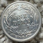 1905-S 90% Silver Almost Uncirculated Barber Dime