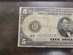 1914 Five Dollar Blue Seal Federal Reserve Note