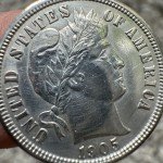 1905-S 90% Silver Almost Uncirculated Barber Dime
