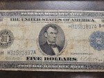 1914 Five Dollar Blue Seal Federal Reserve Note